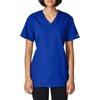 image:imageCherokee Women Scrubs Top Workwear Originals Mock Wrap Tunic 4801Galaxy Blue