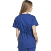 image:imageCherokee Women Scrubs Top Workwear Originals Mock Wrap Tunic 4801Galaxy Blue