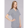 image:imageCherokee Women Scrubs Top Workwear Originals Mock Wrap Tunic 4801Grey
