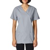 image:imageCherokee Women Scrubs Top Workwear Originals Mock Wrap Tunic 4801Grey