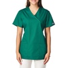 image:imageCherokee Women Scrubs Top Workwear Originals Mock Wrap Tunic 4801Hunter