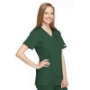 image:imageCherokee Women Scrubs Top Workwear Originals Mock Wrap Tunic 4801Hunter