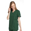 image:imageCherokee Women Scrubs Top Workwear Originals Mock Wrap Tunic 4801Hunter