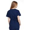 image:imageCherokee Women Scrubs Top Workwear Originals Mock Wrap Tunic 4801Navy