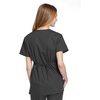 image:imageCherokee Women Scrubs Top Workwear Originals Mock Wrap Tunic 4801Pewter