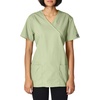 image:imageCherokee Women Scrubs Top Workwear Originals Mock Wrap Tunic 4801Sage Green