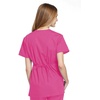 image:imageCherokee Women Scrubs Top Workwear Originals Mock Wrap Tunic 4801Shocking Pink