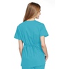 image:imageCherokee Women Scrubs Top Workwear Originals Mock Wrap Tunic 4801Turquoise