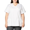 image:imageCherokee Women Scrubs Top Workwear Originals Mock Wrap Tunic 4801White