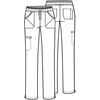 image:imageIflex by Cherokee Scrubs for Women Drawstring Tapered Leg Scrub Pants CK010Royal