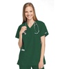 image:imageCherokee Women Scrubs Top Workwear Originals Mock Wrap Tunic 4801Hunter