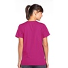 image:imageCherokee Womens Workwear Snap Front VNeck Scrubs ShirtRaspberry