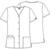 image:imageCherokee Womens Workwear Snap Front VNeck Scrubs ShirtRoyal