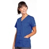 image:imageCherokee Womens Workwear Snap Front VNeck Scrubs ShirtRoyal