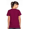 image:imageCherokee Womens Workwear Snap Front VNeck Scrubs ShirtWine
