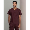 image:imageCherokee Workwear Professionals VNeck Scrub Tops for Men Chest PocketEspresso