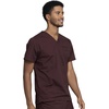 image:imageCherokee Workwear Professionals VNeck Scrub Tops for Men Chest PocketEspresso