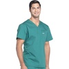 image:imageCherokee Workwear Professionals VNeck Scrub Tops for Men Chest PocketHunter Green
