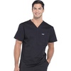image:imageCherokee Workwear Professionals VNeck Scrub Tops for Men Chest PocketBlack