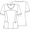 image:imageCherokee Womens Workwear Scrubs VNeck TopAloe