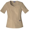 image:imageCherokee Womens Workwear Scrubs VNeck TopDark Khaki