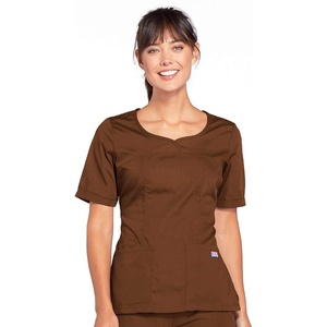 image:imageCherokee Womens Workwear Scrubs VNeck TopChocolate