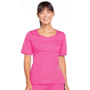 image:imageCherokee Womens Workwear Scrubs VNeck TopShocking Pink