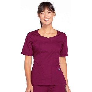 image:imageCherokee Womens Workwear Scrubs VNeck TopWine