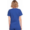 image:imageCherokee Core Stretch Scrub Tops Women Mock Wrap 3 PocketsGalaxy Blue