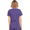 image:imageCherokee Core Stretch Scrub Tops Women Mock Wrap 3 PocketsGrape