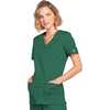 image:imageCherokee Core Stretch Scrub Tops Women Mock Wrap 3 PocketsHunter