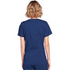 image:imageCherokee Core Stretch Scrub Tops Women Mock Wrap 3 PocketsNavy