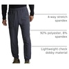 image:imageCherokee Mens Pullon Jogger with 5 Pockets Elastic Waistband Front Leg Seams and RibKnit Cuffs  CK224APewter