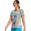image:imageCherokee Prints Women Scrubs Top Mock Wrap CK614Retro Buds