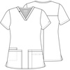 image:imageCherokee WW Core Stretch WW630 Womens VNeck TopCaribbean Blue