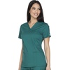 image:imageCherokee WW Core Stretch WW630 Womens VNeck TopHunter Green