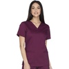 image:imageCherokee WW Core Stretch WW630 Womens VNeck TopWine