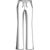 image:imageCherokee Workwear Core Stretch Women Scrubs Pant Low Rise Moderate Flare Drawstring 24002Navy