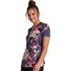 image:imageRainbow Flight Vneck Print Scrub Top by InfinityBotanical Mashup