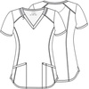 image:imageRainbow Flight Vneck Print Scrub Top by InfinityBotanical Mashup