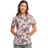 image:imageRainbow Flight Vneck Print Scrub Top by InfinityFloral Camotion