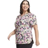image:imageRainbow Flight Vneck Print Scrub Top by InfinityFloral Camotion