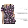 image:imageRainbow Flight Vneck Print Scrub Top by InfinityNight Bloom