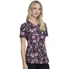 image:imageRainbow Flight Vneck Print Scrub Top by InfinityNight Bloom