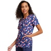 image:imageRainbow Flight Vneck Print Scrub Top by InfinitySporty Spots