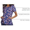 image:imageRainbow Flight Vneck Print Scrub Top by InfinitySporty Spots