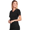 image:imageWorkwear Core Stretch Women Scrubs Top VNeck 4710Black