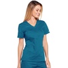 image:imageWorkwear Core Stretch Women Scrubs Top VNeck 4710Caribbean Blue