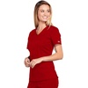 image:imageWorkwear Core Stretch Women Scrubs Top VNeck 4710Red