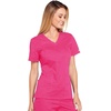 image:imageWorkwear Core Stretch Women Scrubs Top VNeck 4710Shocking Pink